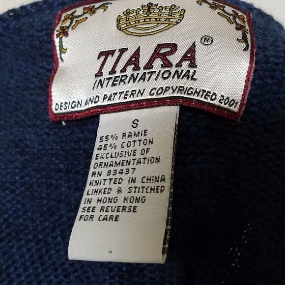 Vintage Y2K tiara blue knit butterfly cardigan - Picture 15 of 15